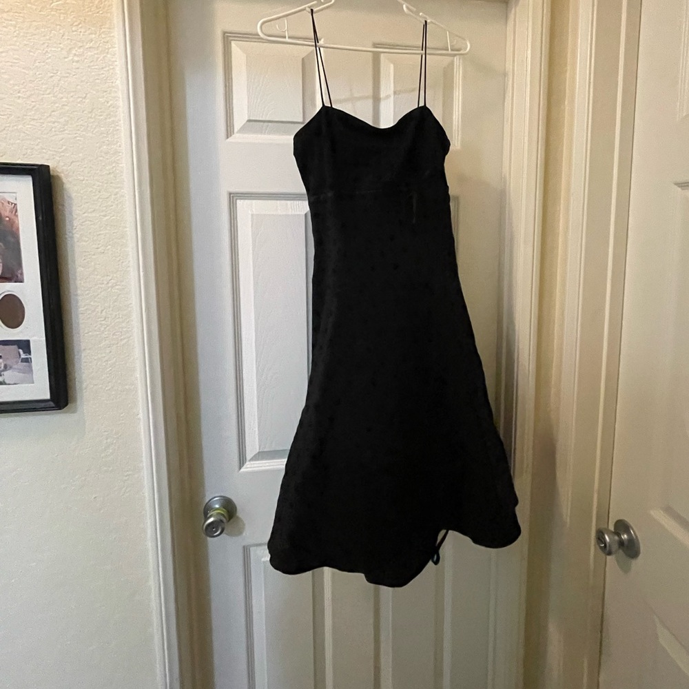 B. Darlin Polka Dot Black Dress